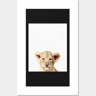 Baby Lion, Nursery, Animal, Kids room, Modern art, Wall decor Posters and Art